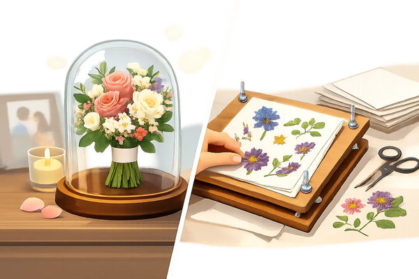 Bouquet Preservation vs Flower Pressing Explained