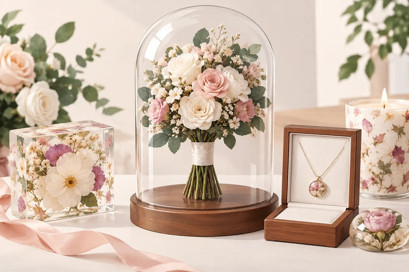 Seven Wedding Flower Keepsake Gifts That Last