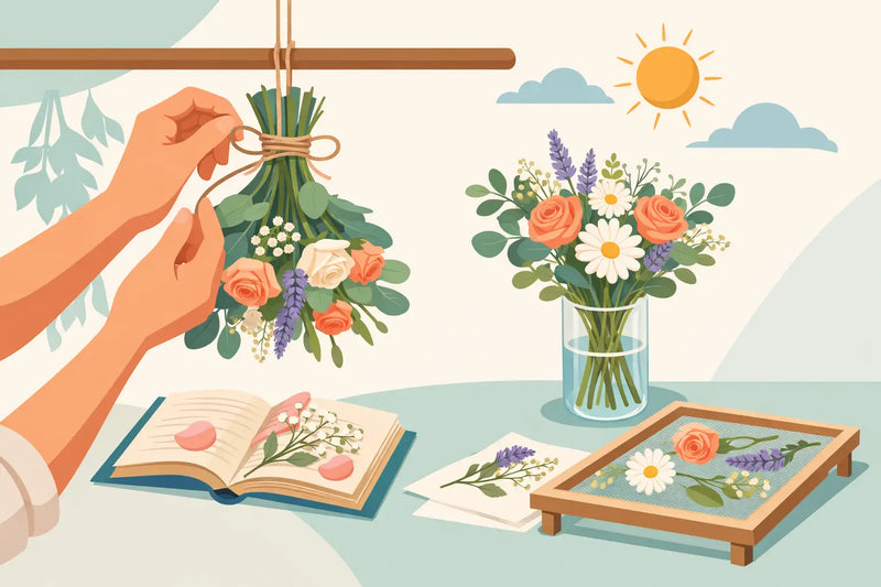 How to Dry Bouquet Flowers Without Ruining Them