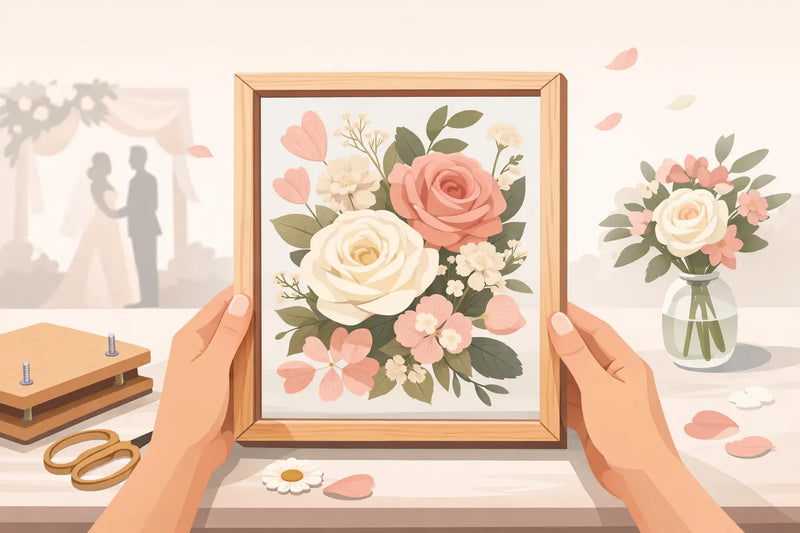 Pressed Flower Frame Guide for Wedding Blooms