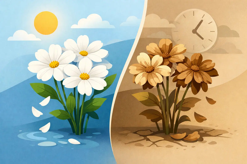Do White Flowers Turn Brown Over Time?
