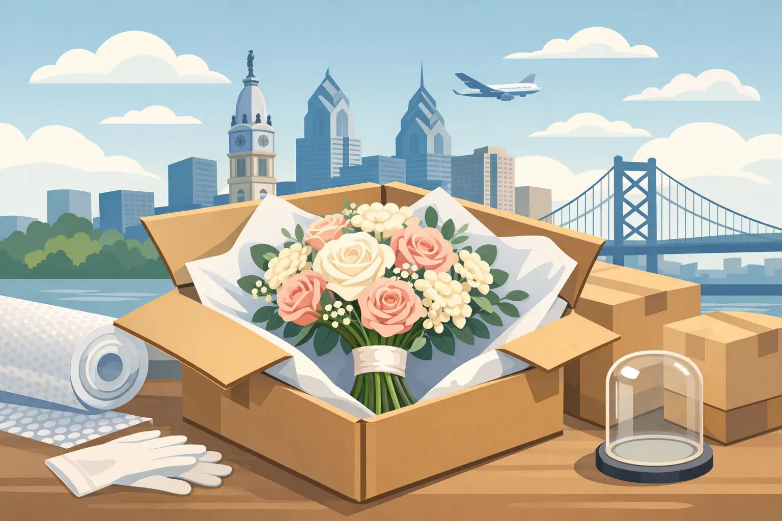 Philadelphia PA Bouquet Shipping for Preservation