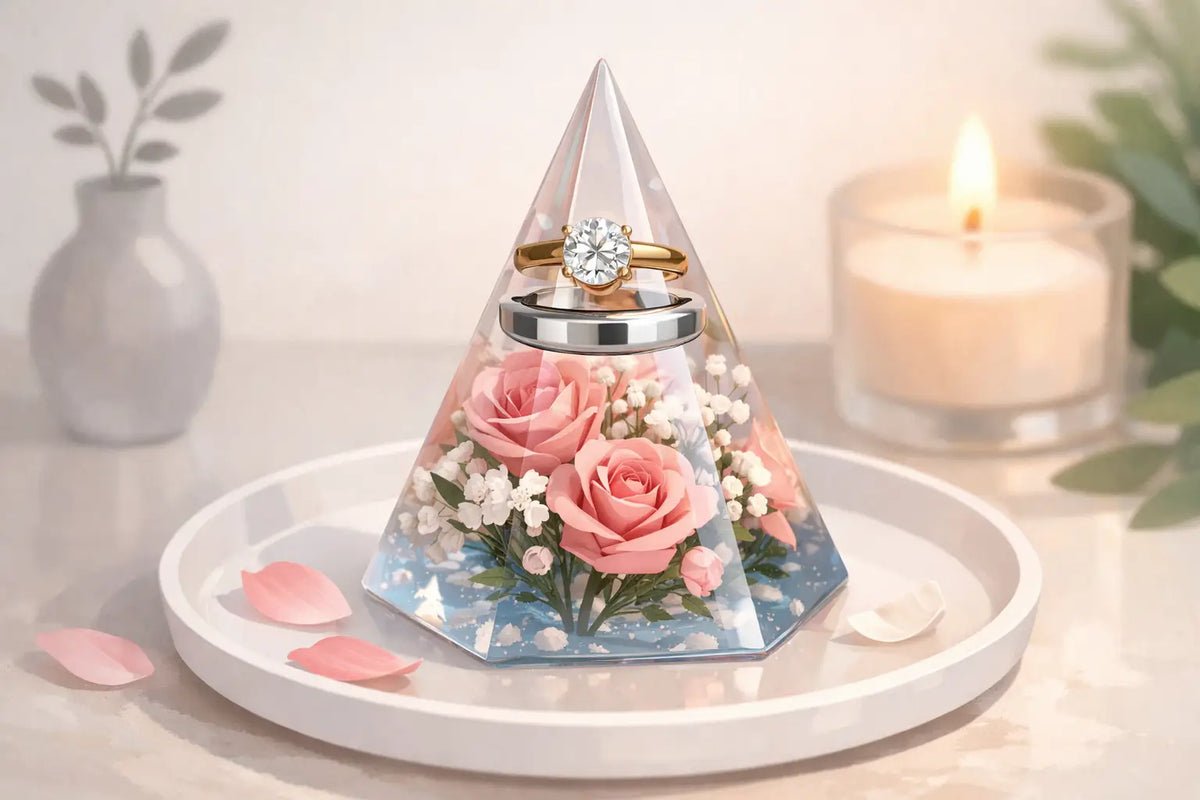 Resin Ring Holder Flowers That Keep Love Close