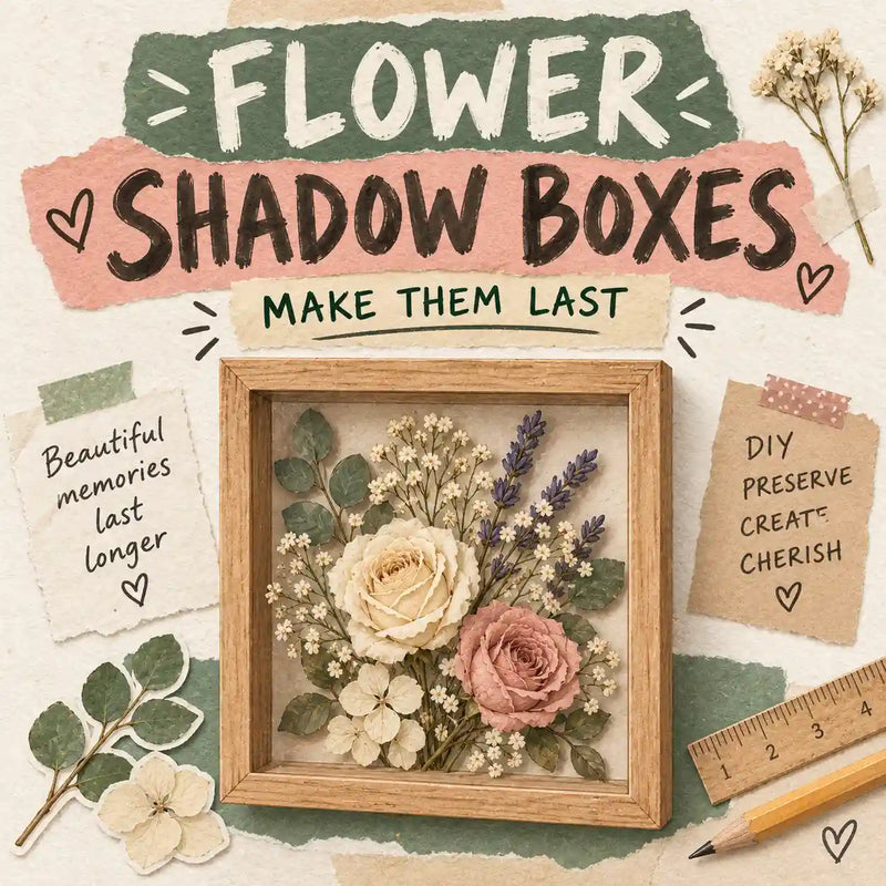 How to Make Flower Shadow Boxes That Last