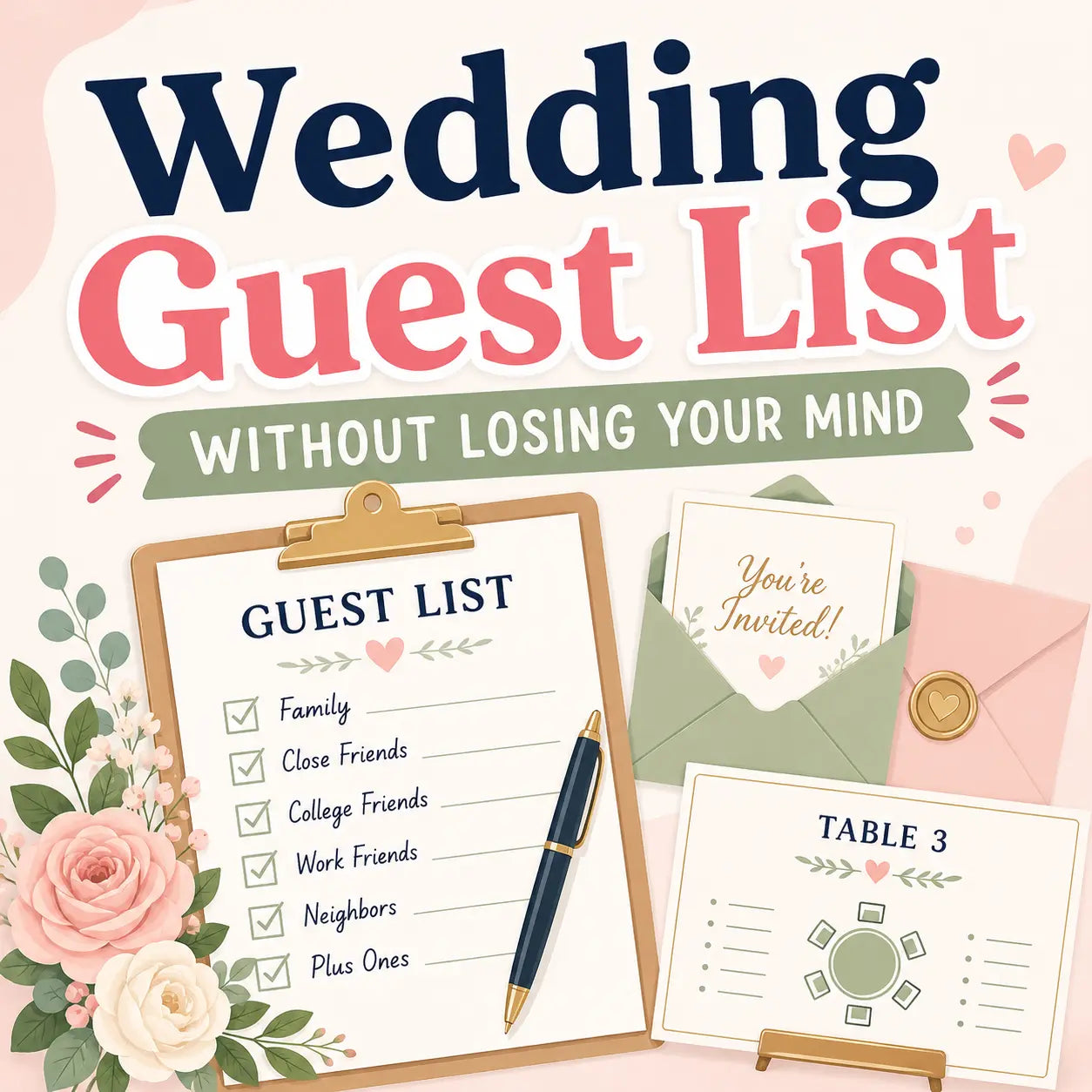 How to Make Your Wedding Guest List Without Losing Your Mind