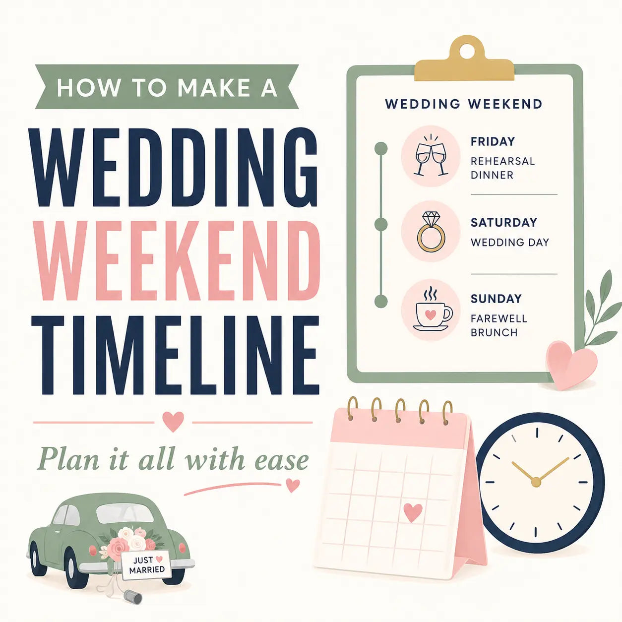 How to Make a Wedding Weekend Timeline That Actually Works