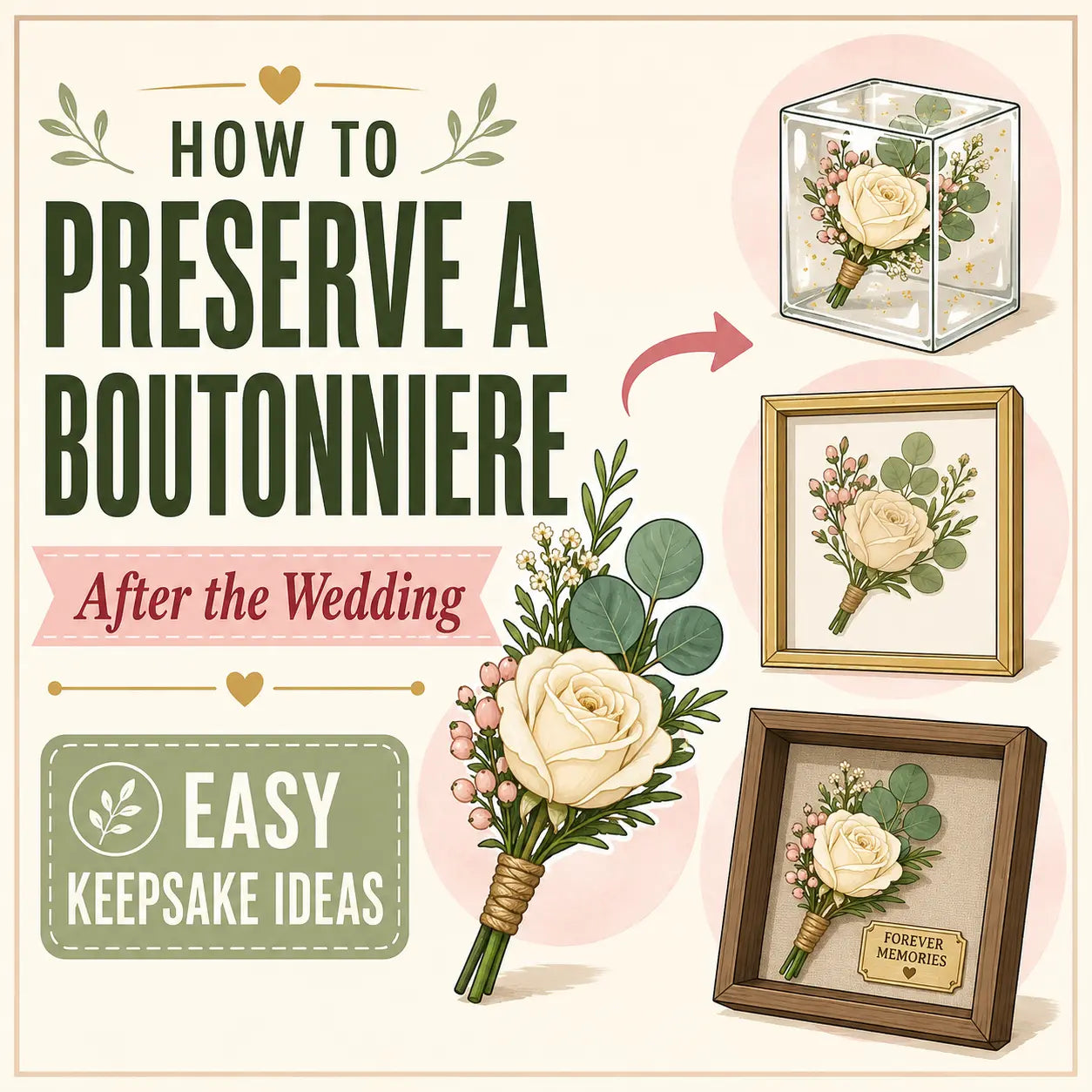 How to Preserve a Boutonniere After the Wedding