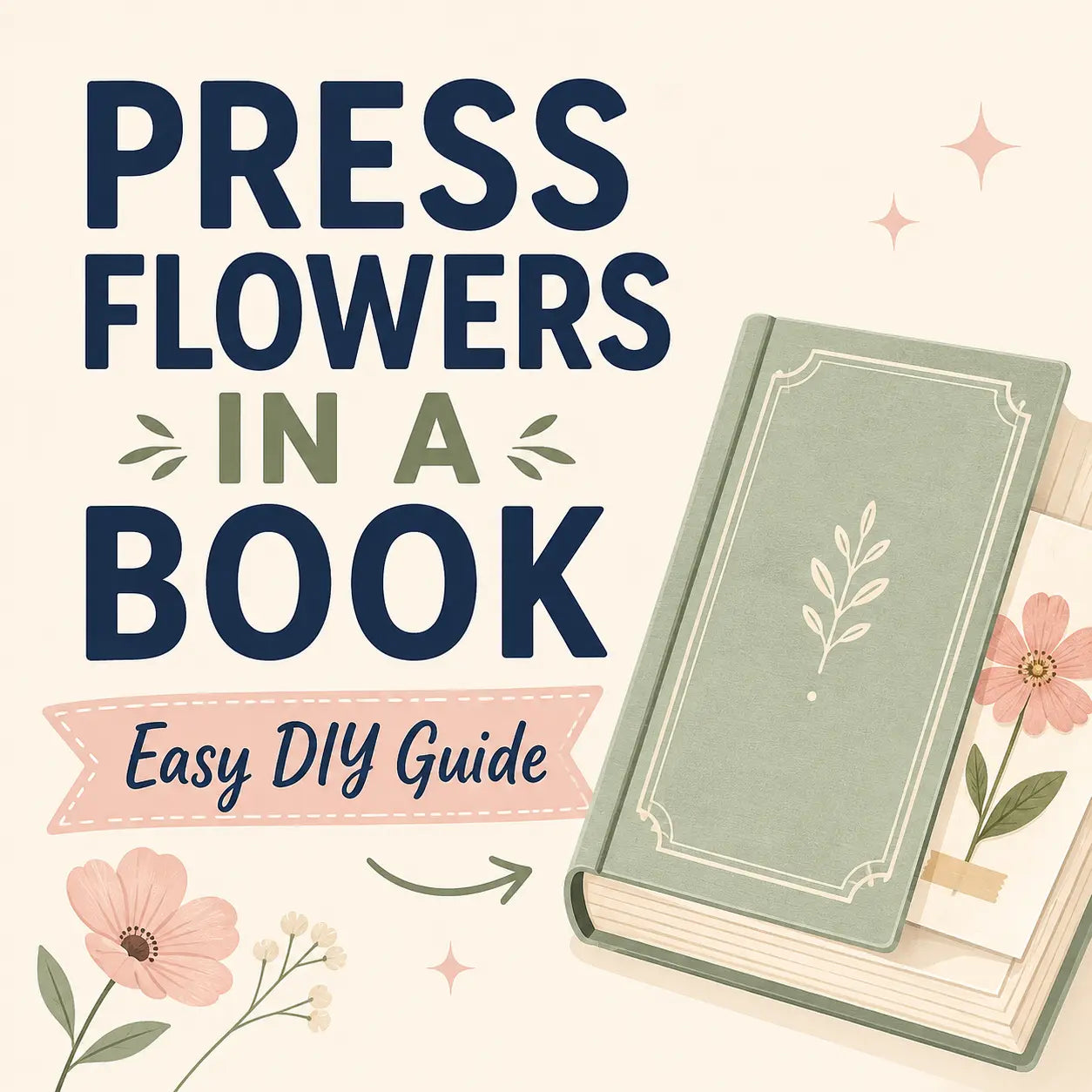 How to Press Flowers in a Book