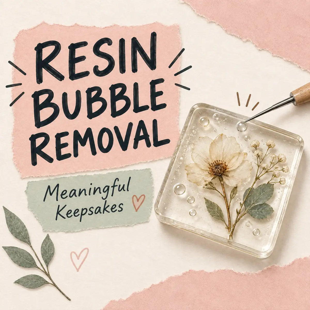 Resin Bubble Removal for Meaningful Keepsakes