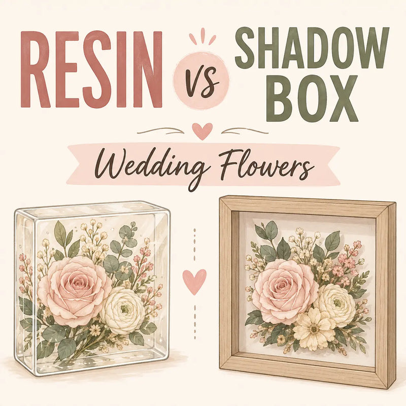 Resin Keepsakes vs Shadow Boxes for Wedding Flowers