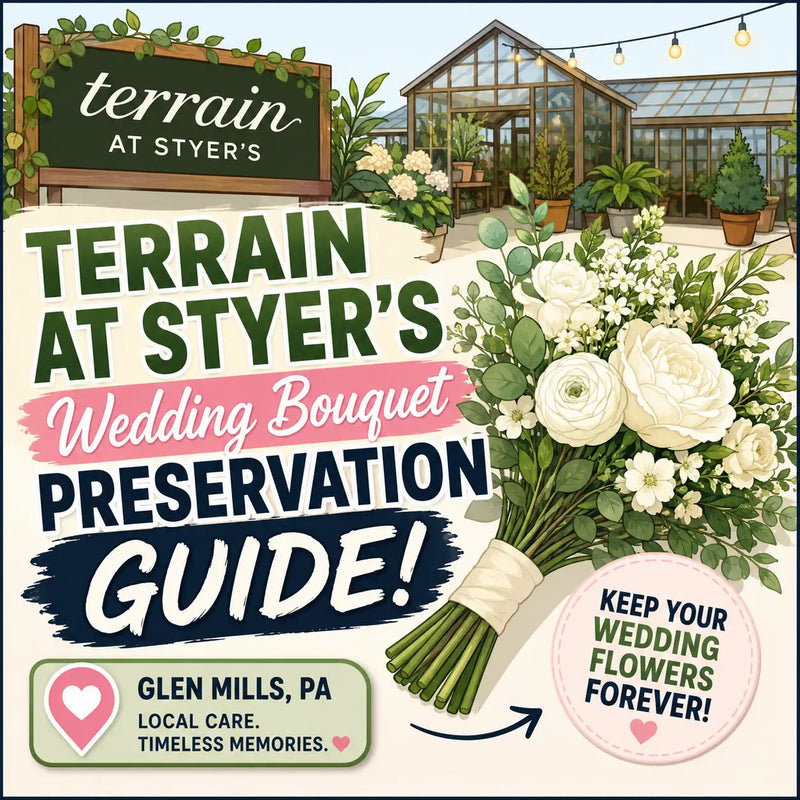 Terrain at Styer’s Wedding Bouquet Preservation Guide