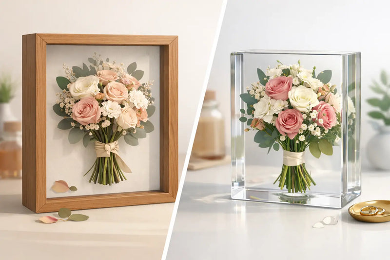 Shadow Box vs Resin Bouquet: Which Lasts?
