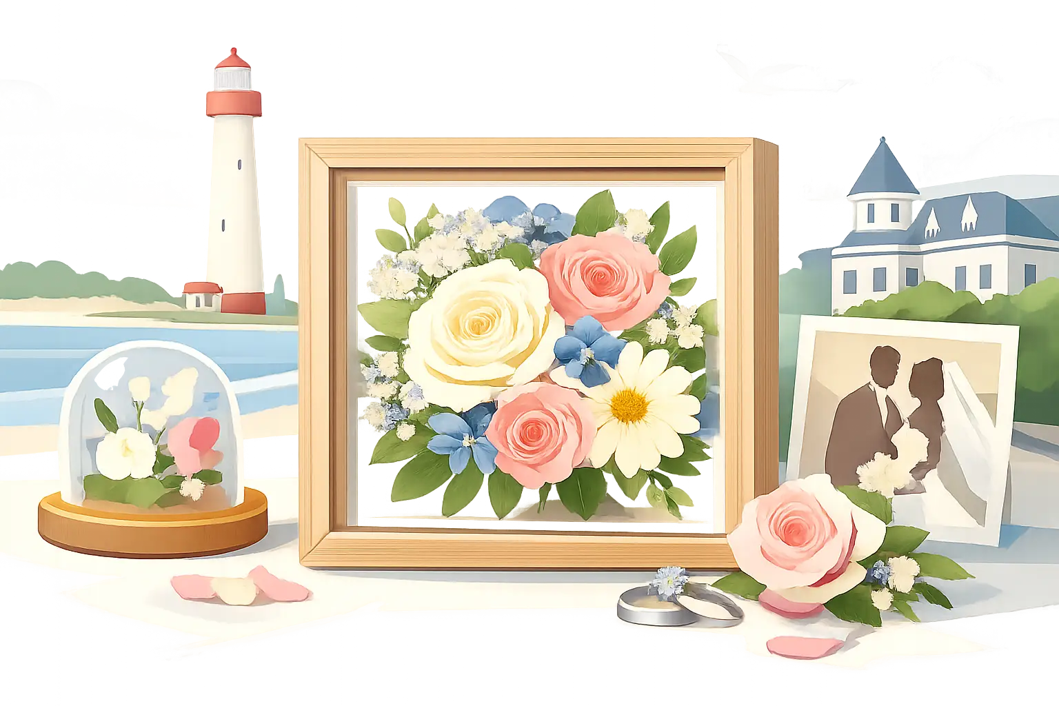 Cape May NJ Flower Preservation for Wedding Blooms