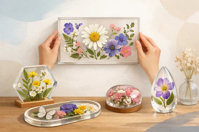 10 Best Resin Flower Display Ideas