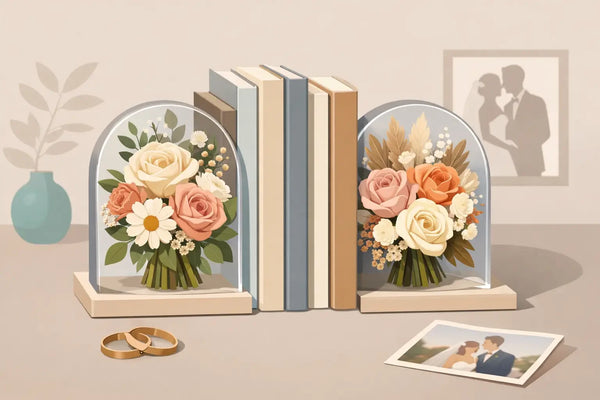 Bouquet Preservation Bookends That Tell Your Story