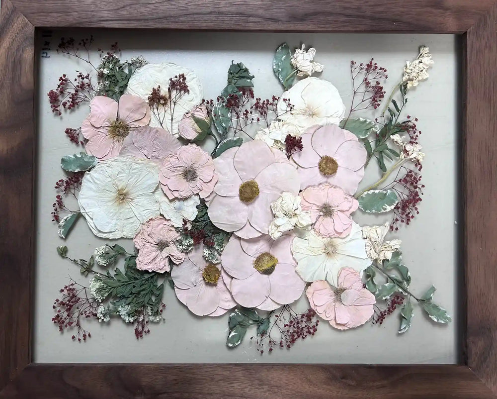 Flowers after color restoration