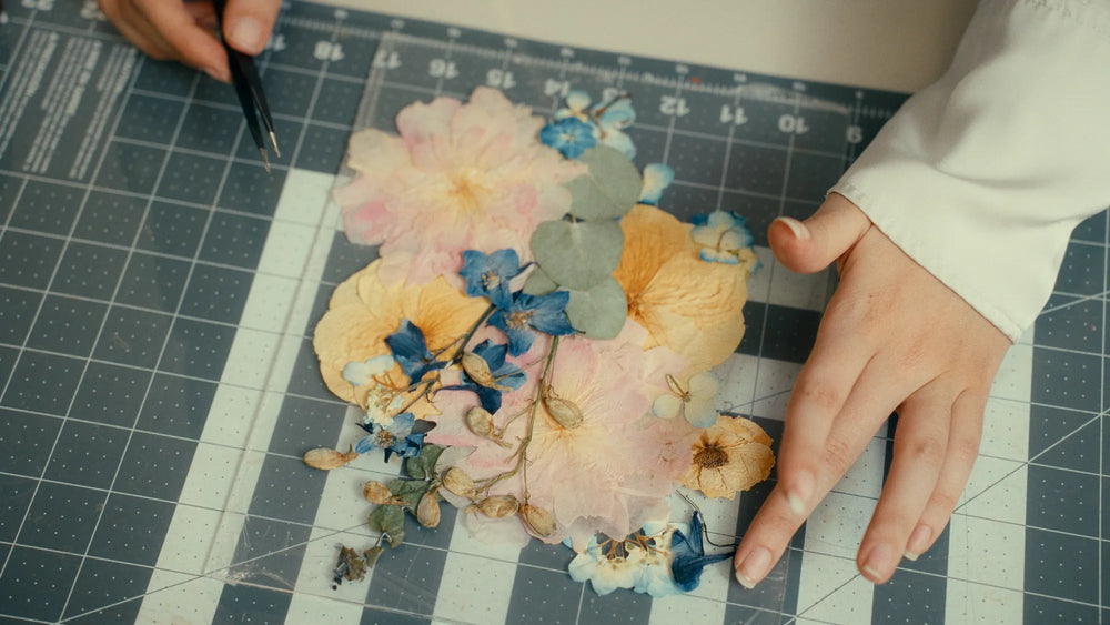 Flowers selected for a custom preservation design