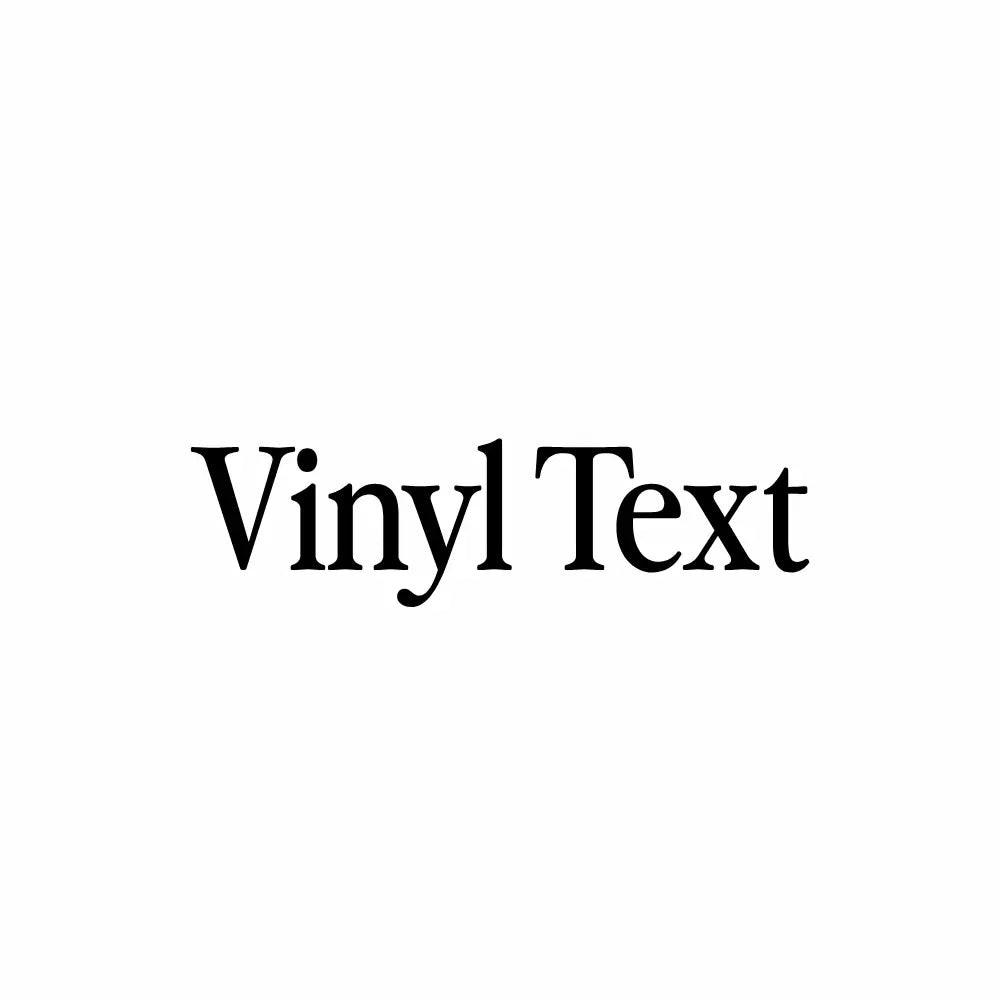 Custom Vinyl Text
