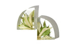 Calla Lilly flower preserved in custom resin bookends in large size